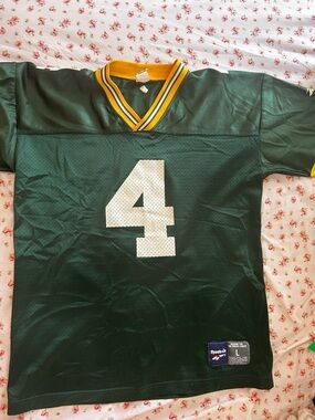 Vintage Reebok Green Bay Packers Brett Favre Jersey